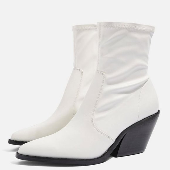 topshop white boots